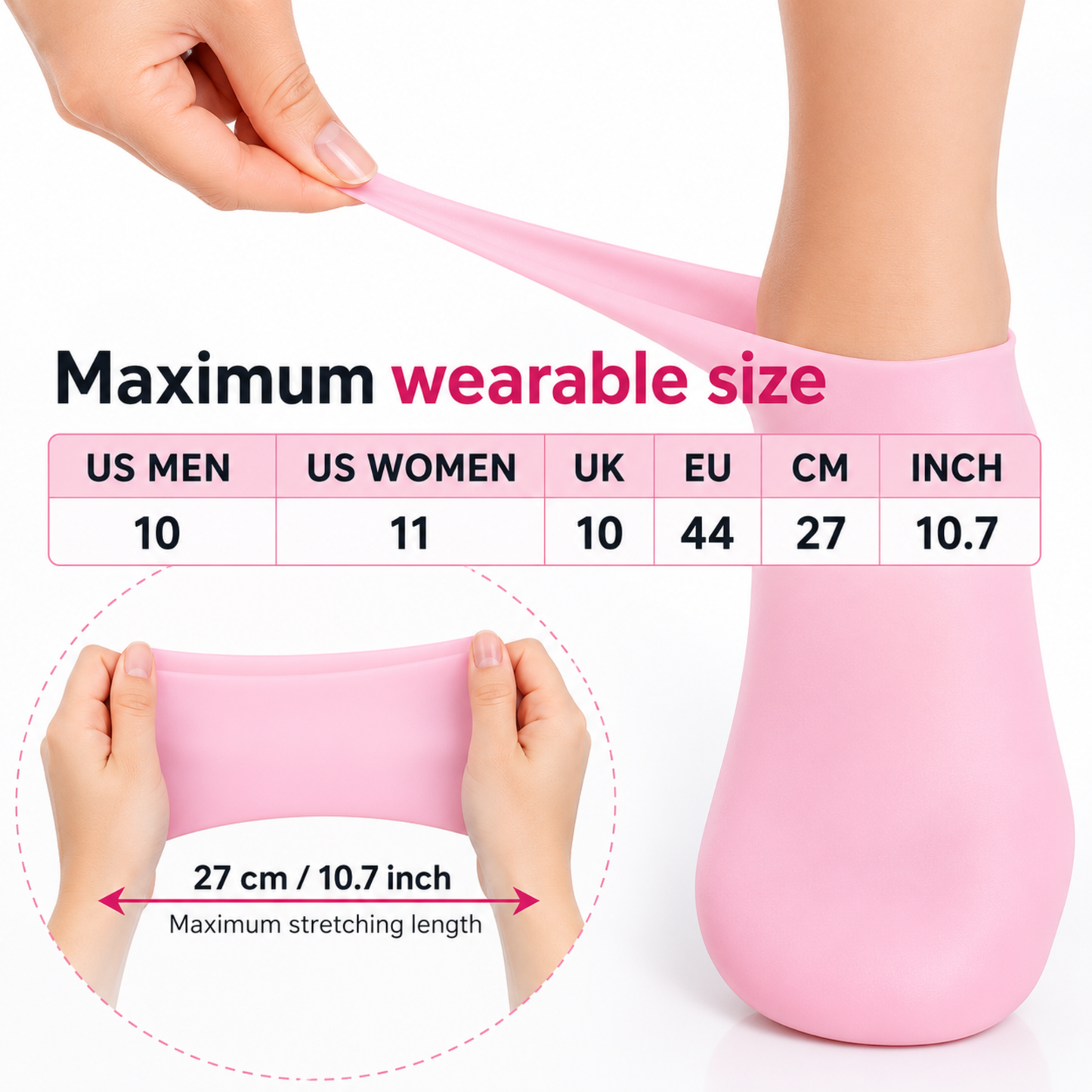 Elastic Silicone Moisturizing Foot Socks for Dry