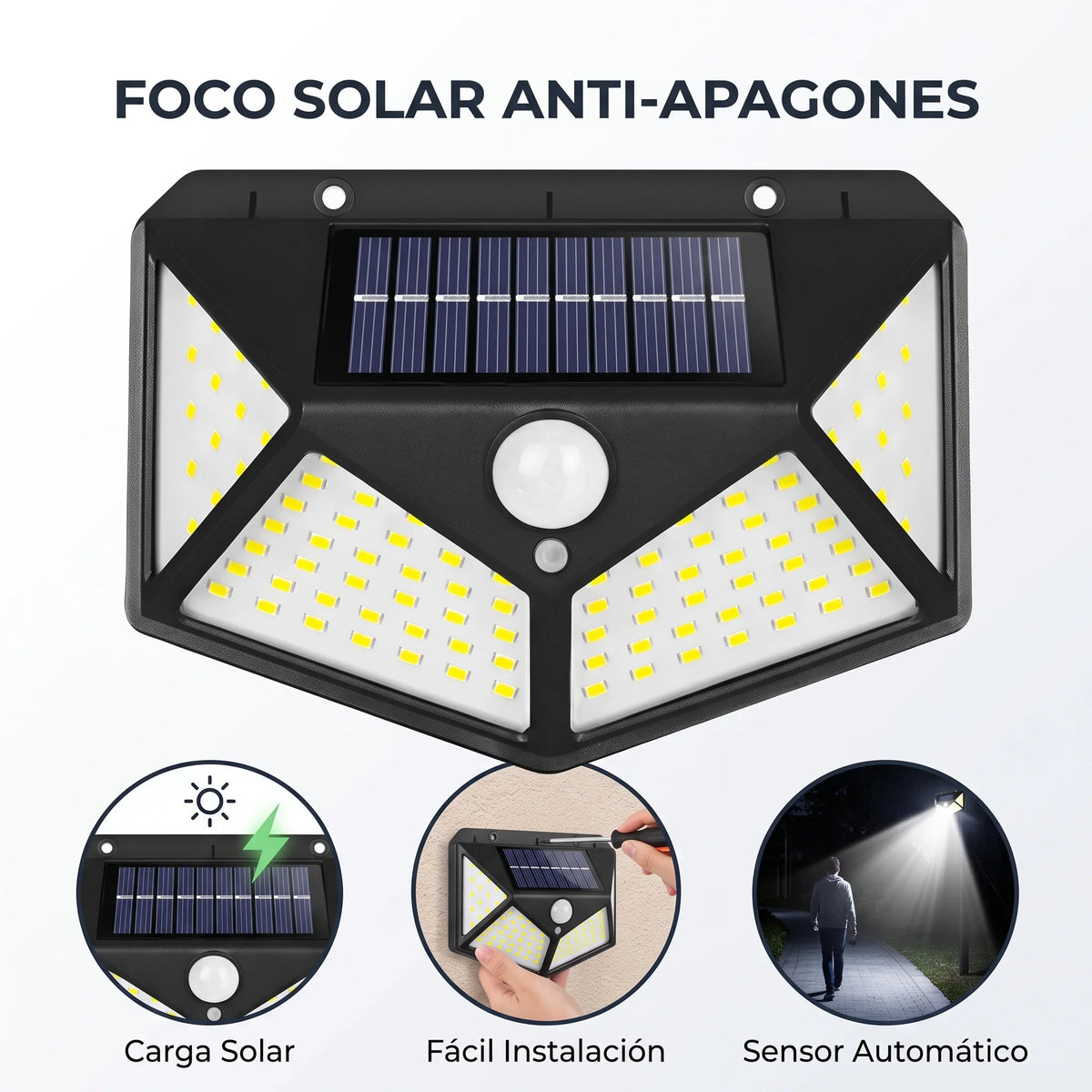Lámpara Solar con Sensor Vorvani™